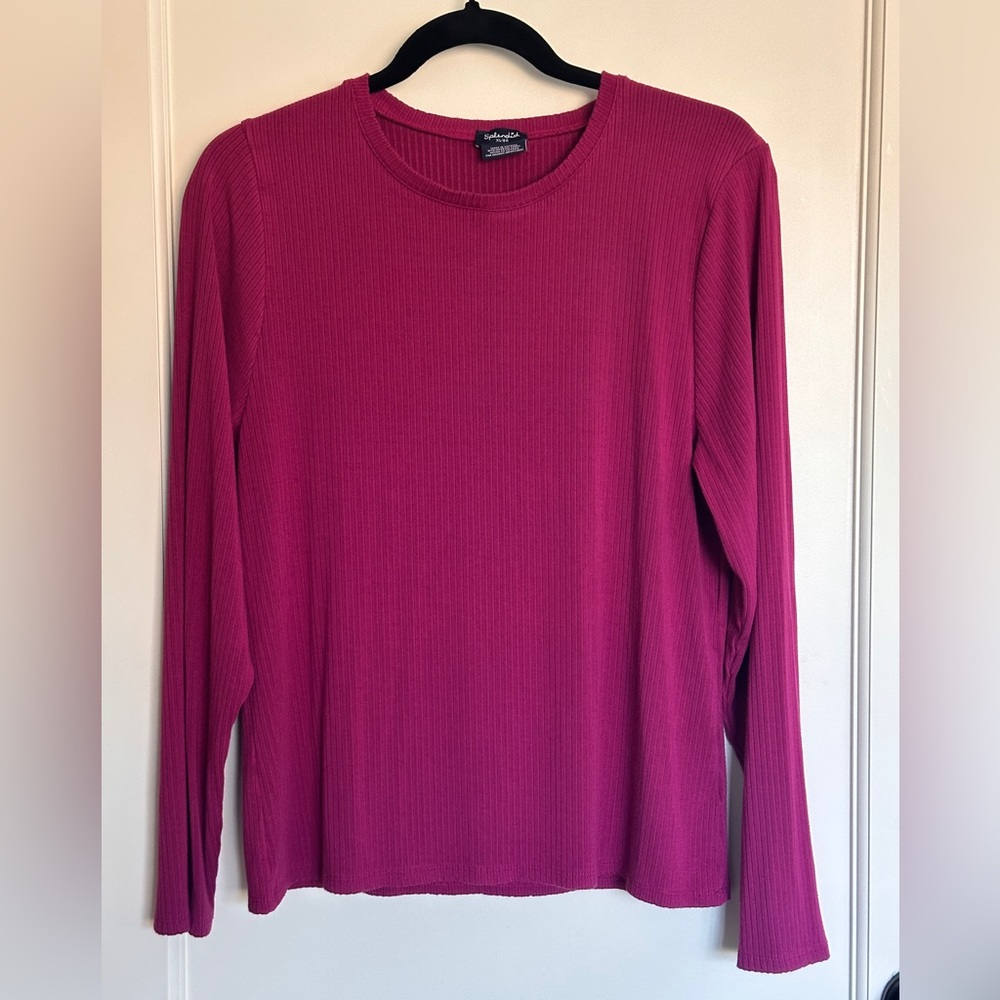 Splendid Long Sleeve Ribbed Top